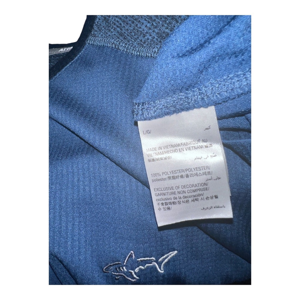 Greg Norman Attack Life Golf Shirt Mens Long Sleeve Blue L - Picture 6 of 7